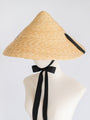 Vintage Wheat Straw Chinese Coolie Hat