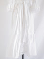 Re-design Upcycled Cotton V-neck Lace Detailed White Maxi Dress