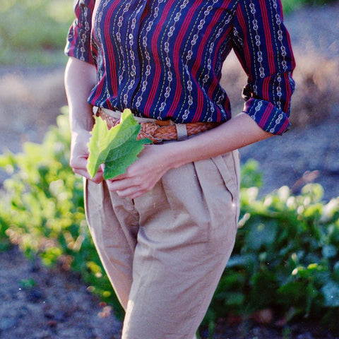 Vintage peg trousers and high waisted pants for women