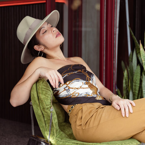 Sugar Cream Vintage-Vintage Accessories-Vintage Silk Scarves