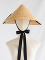 Vintage Wheat Straw Chinese Coolie Hat