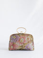 Vintage Colorful Floral Single Metal Clasp Handbag