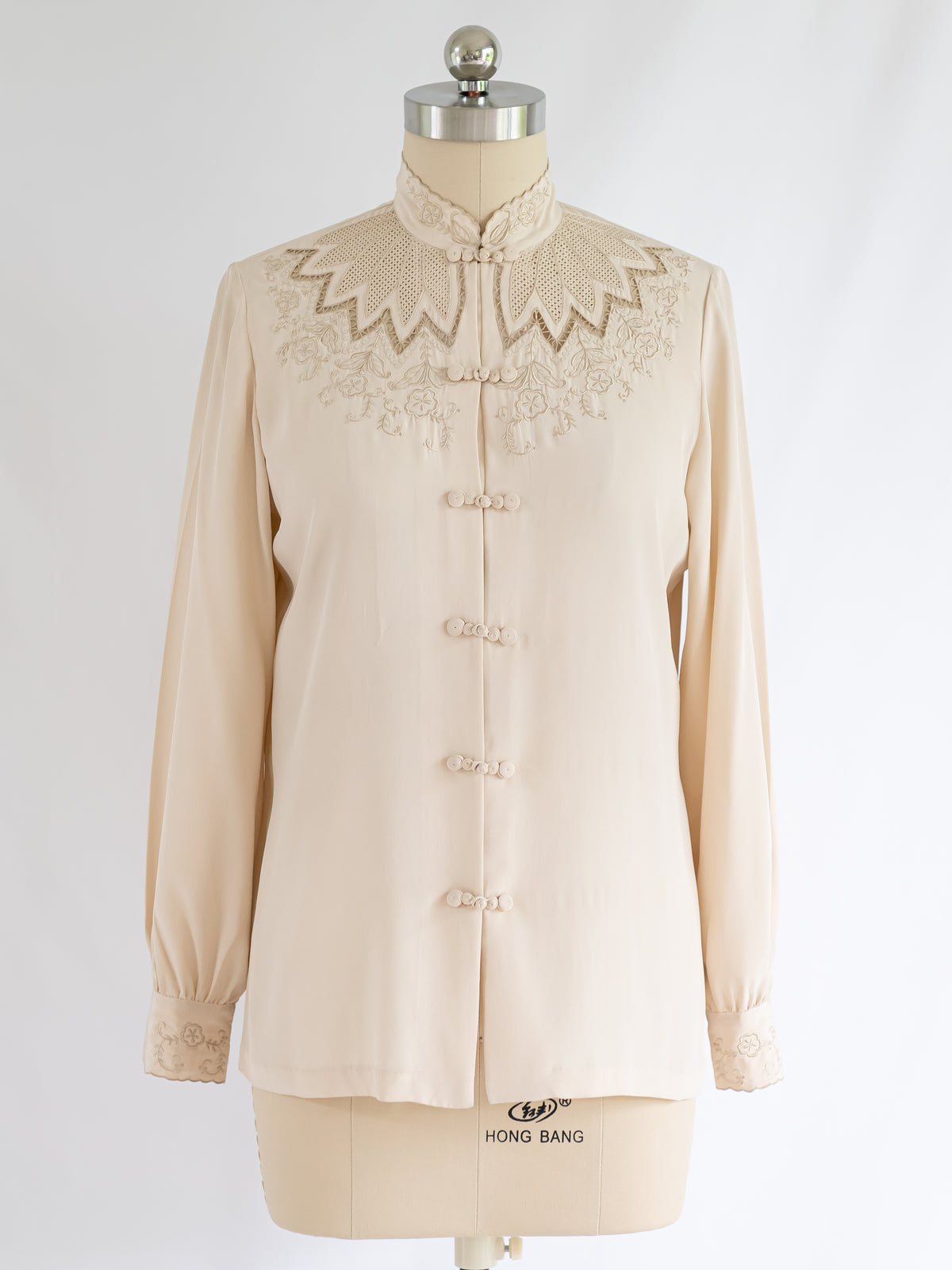 Cotton Tie Detail Embroidery Blouse White | NA-KD