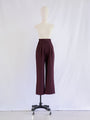 Vintage Maroon Polyester Wide Legged Trouser