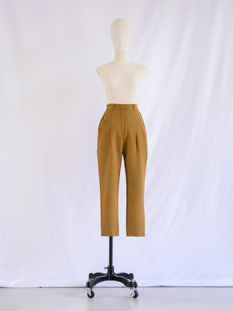 70s Angel's Flight Gray High Waist Trousers - Men's Small, Women's Med –  Flying Apple Vintage