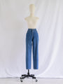 Vintage Blue 5 pocket Mid Rise Waist Denim Jeans