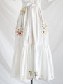 Re-design Upcycled Hand Embroidered Colorful Floral Motifs Maxi Dress