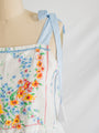 Re-design Upcycled Marigold Wildflower Cross Stitch Midi Dress