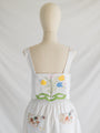 Re-design Upcycled Tulip and Chick Embroidery Top Set