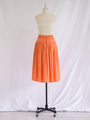 Vintage Chiffon Orange Hook Closure Skirt