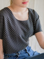 Black dot vintage blouse
