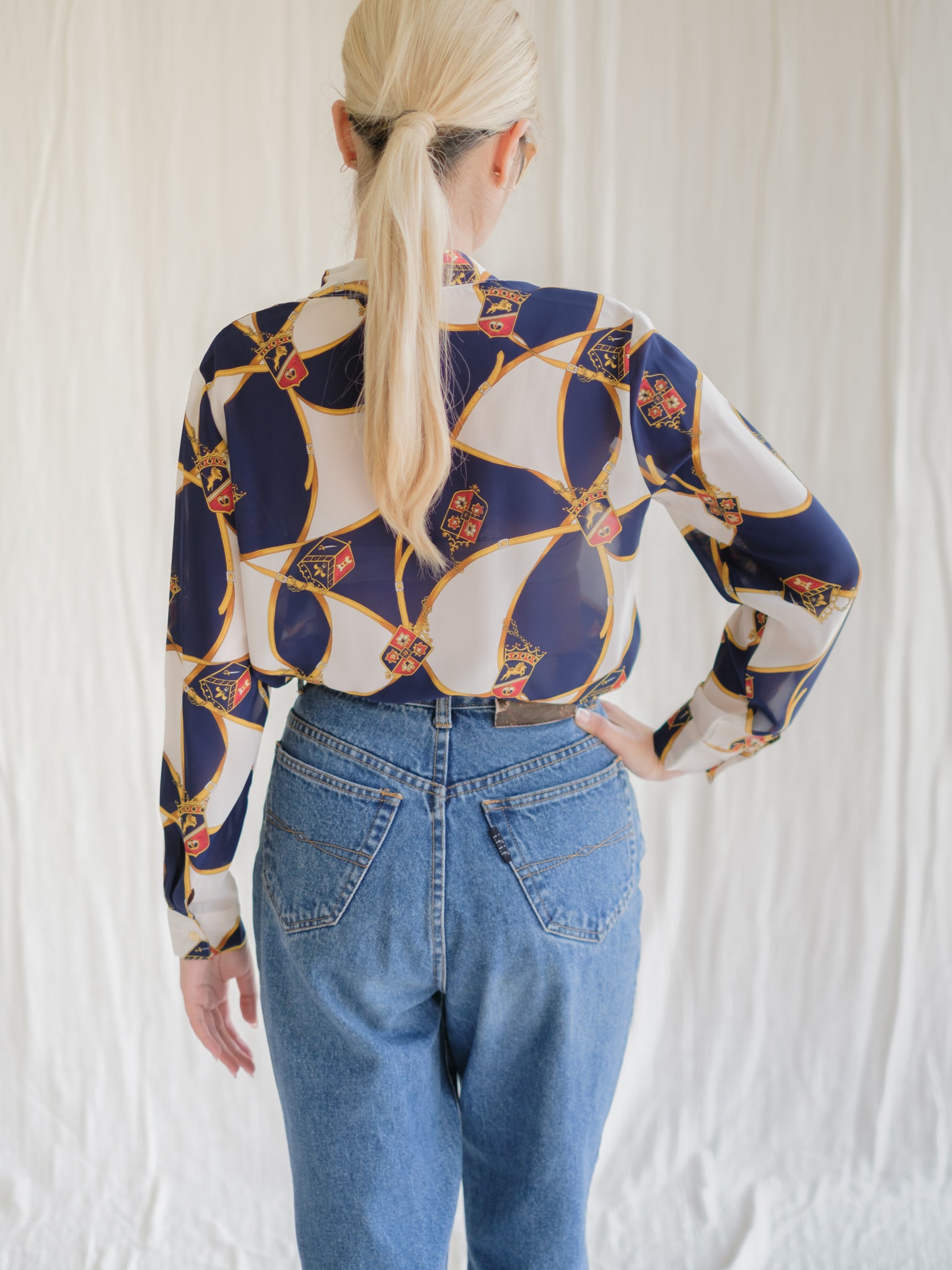 Long sleeve vintage blouse