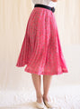 Pink graphic print vintage skirt