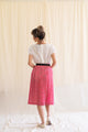 Pink graphic print vintage skirt