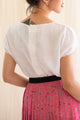 Pink graphic print vintage skirt