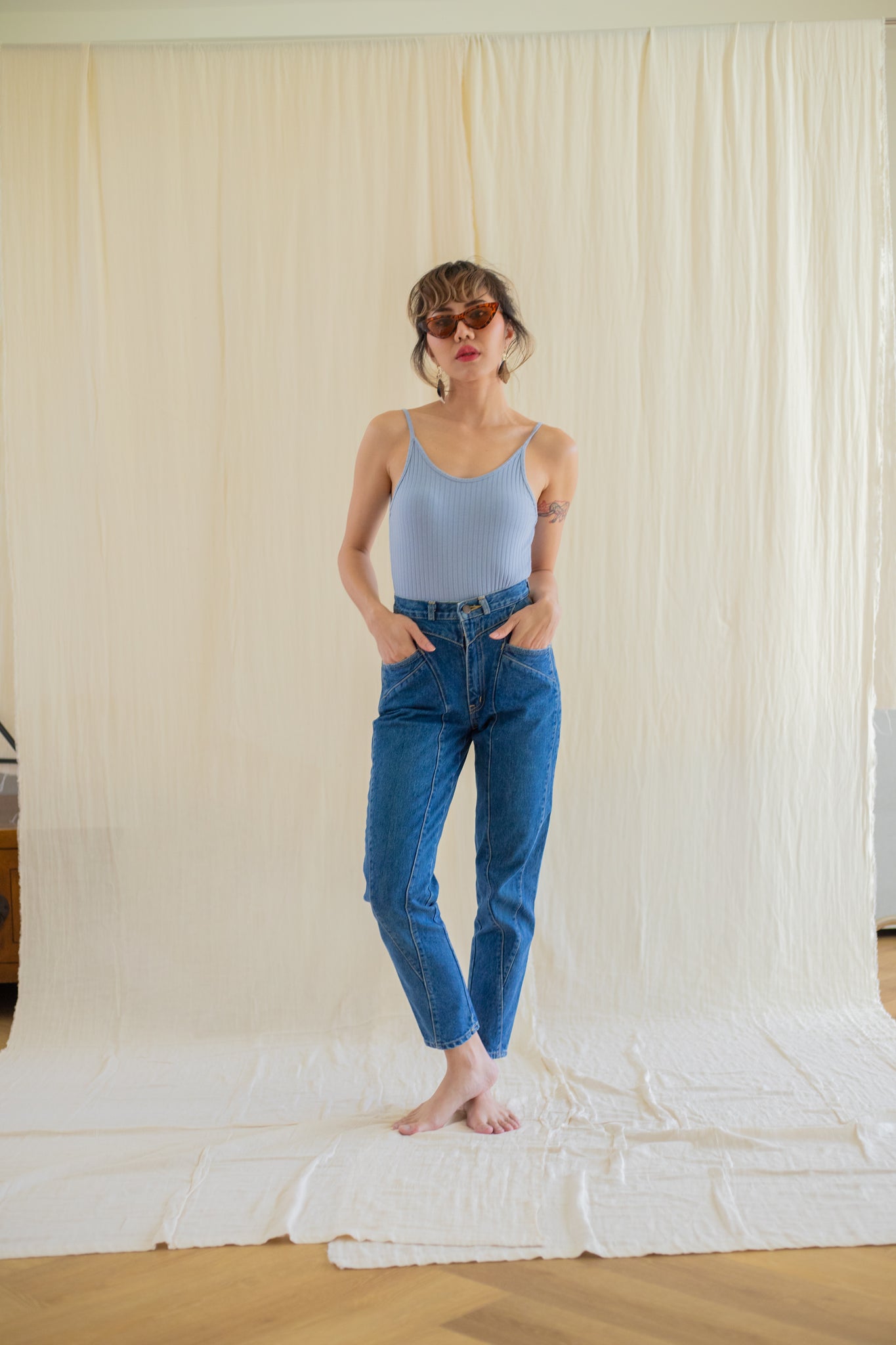 Vintage blue mom jeans