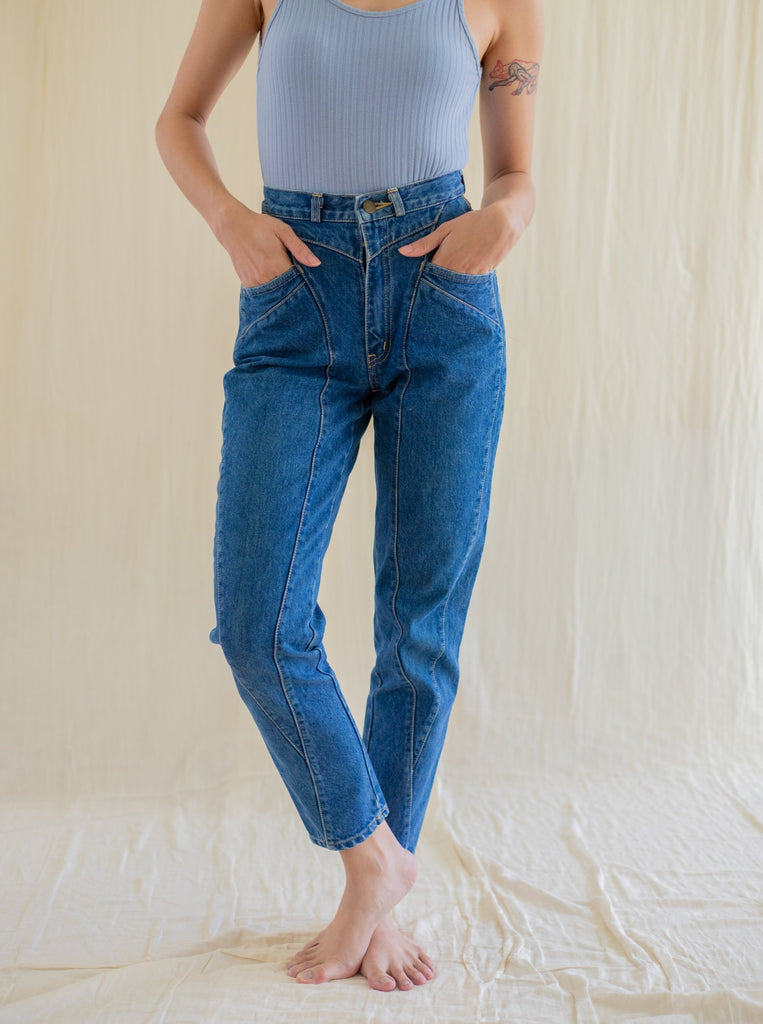 Vintage blue mom jeans