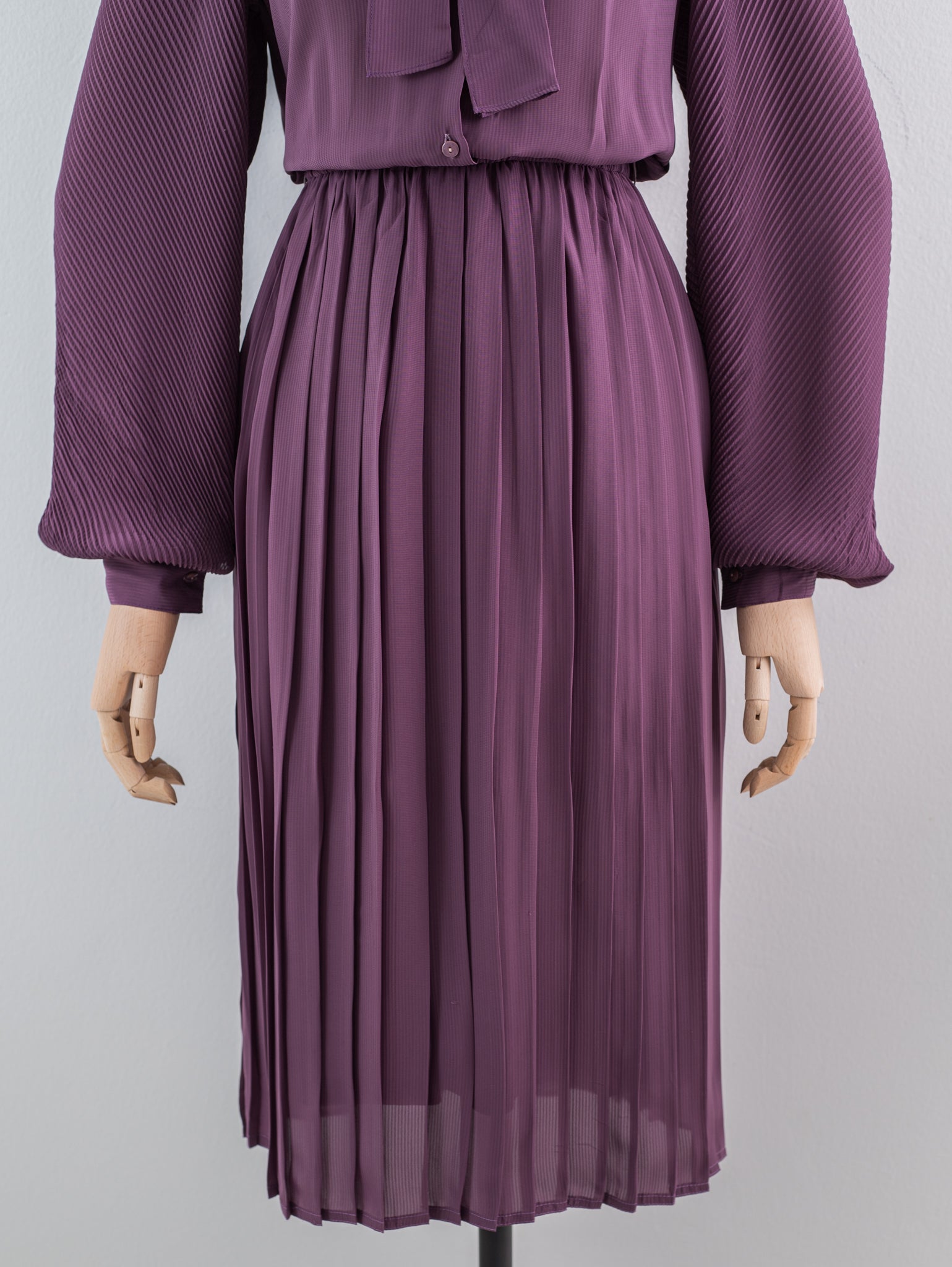 Purple long sleeve Japanese vintage dress