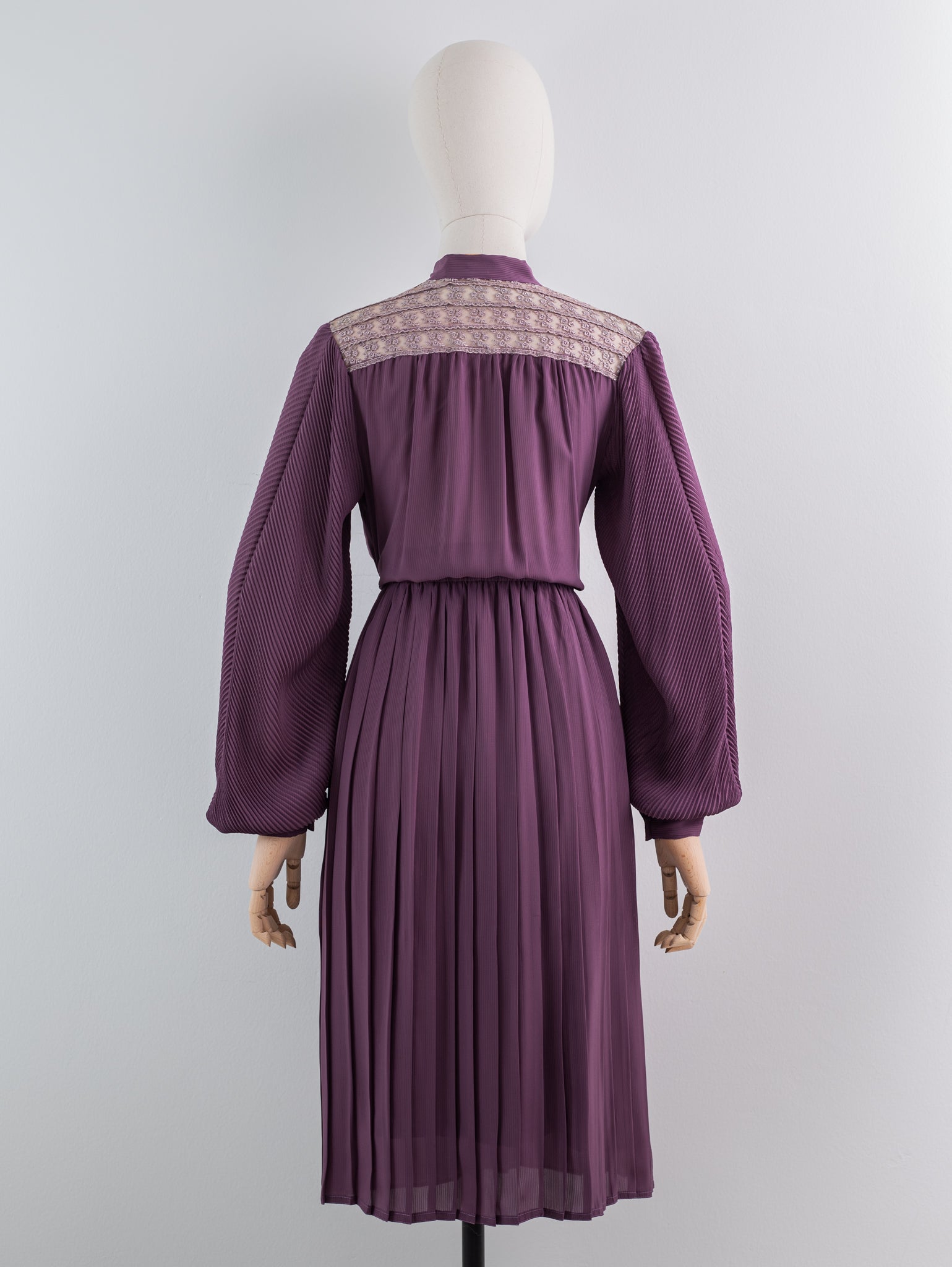 Purple long sleeve Japanese vintage dress
