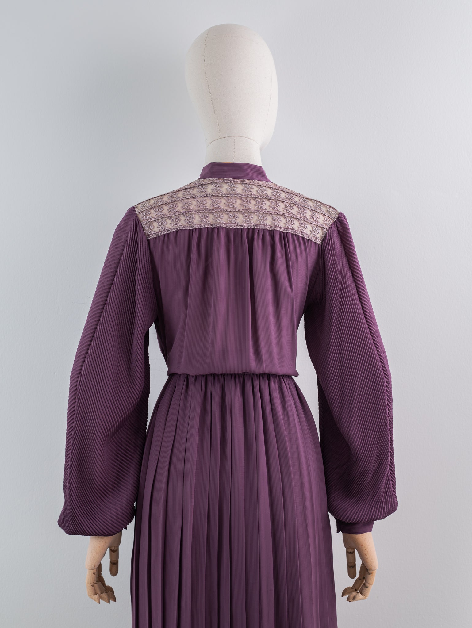 Purple long sleeve Japanese vintage dress