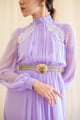 Pale lilac evening vintage dress