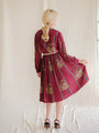 SUGARCREAM_VINTAGE_MAROON_CHIFFON_FLORAL_PLEATED_MIDI_DRESS_2