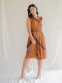 SUGARCREAM_VINTAGE_GOLDEN_BROWN_SHIRTWAIST_MIDI_DRESS_1