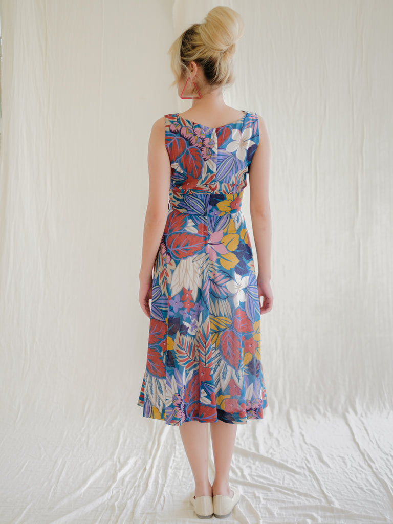 SUGARCREAM_VINTAGE_POLYESTER_BOTANIC_FLARED_SLEEVELESS_MIDI_DRESS_2