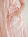 Pink puff sleeve vintage dress