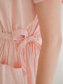 Pink puff sleeve vintage dress