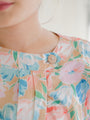 Colourful floral cotton vintage dress