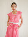 SUGARCREAM_VINTAGE_PINK_MIDI_DRESS_3 Print Chiffon Vintage Dress