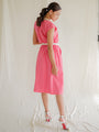 Pink cotton vintage dress