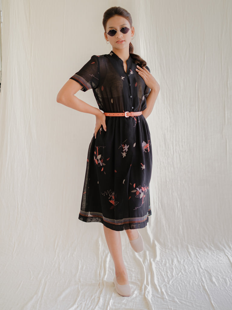 SUGARCREAM_VINTAGE_PALM_TREE_BLACK_MIDI_DRESS_1