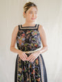 Floral wide strap vintage dress