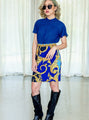 80s baroque medallion gold vintage skirt