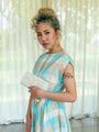 Floral beaded Ivory vintage clutch
