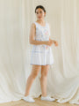 SUGARCREAM_REDESIGN_TOP_SHORTS_WHITE_SET_UPCYCLED_CROSS_STITCH_ROSE_EMBROIDERED_1
