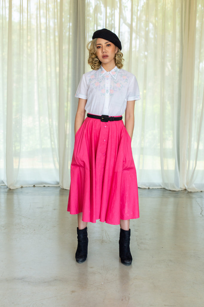 Midi skirt clearance outfit 80's