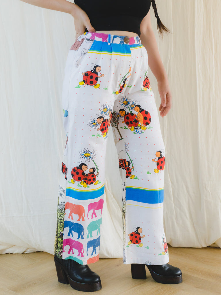 SUGARCREAM_REDESIGN_UPCYCLED_HIGH_WAISTED_LADYBIRD_PRINT_TROUSERS_1