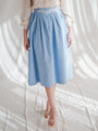 Light blue cotton vintage skirt