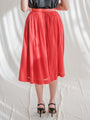 Red cotton vintage skirt
