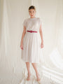 Pin dots white vintage dress