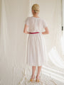 Pin dots white vintage dress
