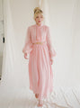 Vintage pink dress with long sleeves