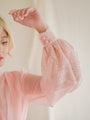 Vintage pink dress with long sleeves