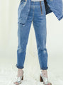 80s high waisted blue mom jeans