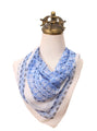 Blue vintage silk scarf