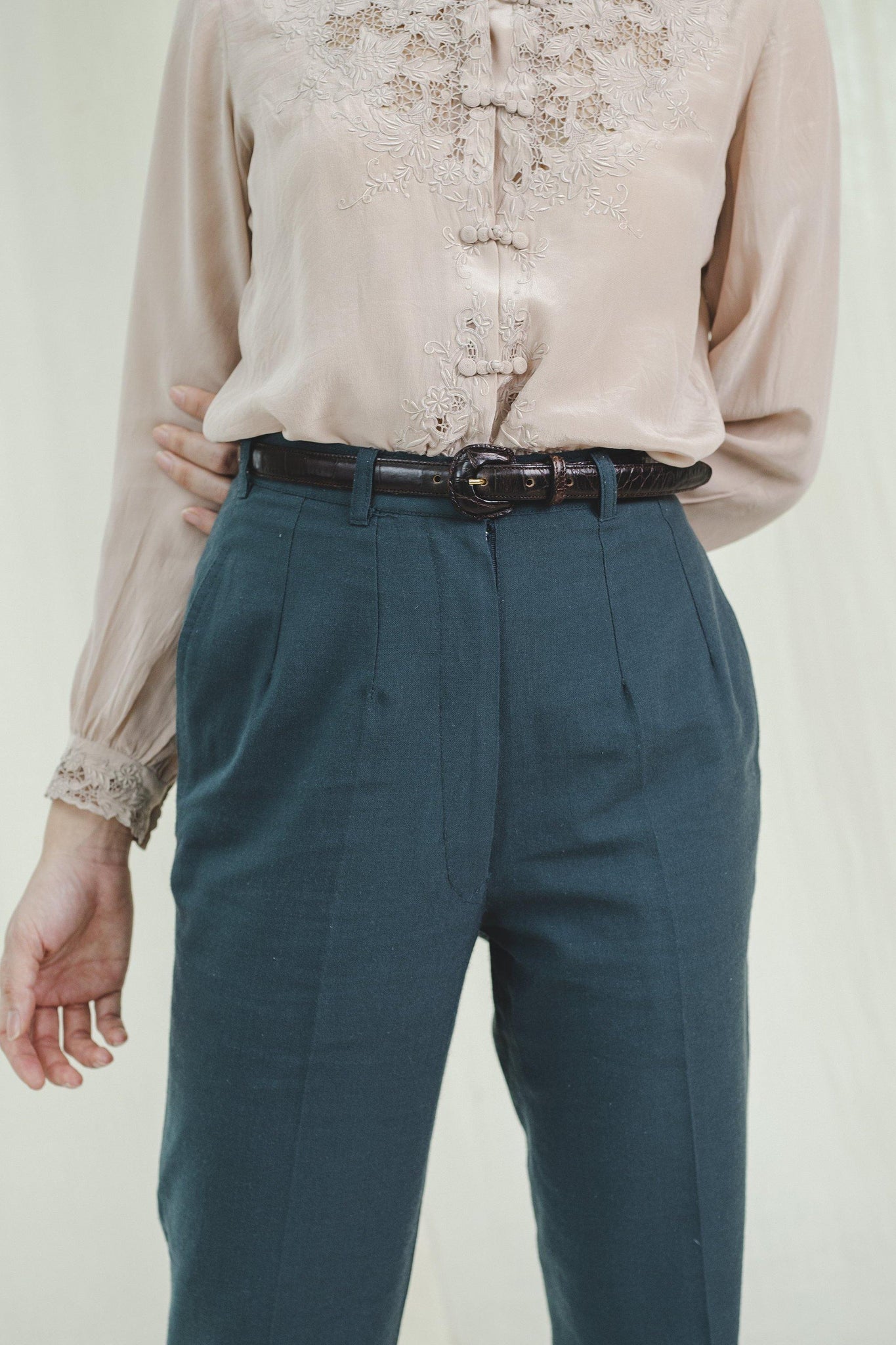 Vintage high waist tapered  trousers - Sugar & Cream Vintage
