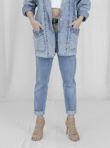 Jeans | Patch on back pocket | Vintage 1980s - Sugar & Cream Vintage